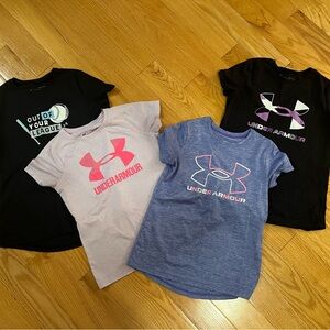 Under Armour Kids' Tee Lot - Black, Purple, Blue